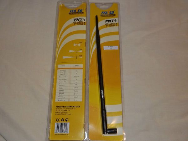Antena Roteador Wireless 9dbi Feasso Fnt-9 Nova.